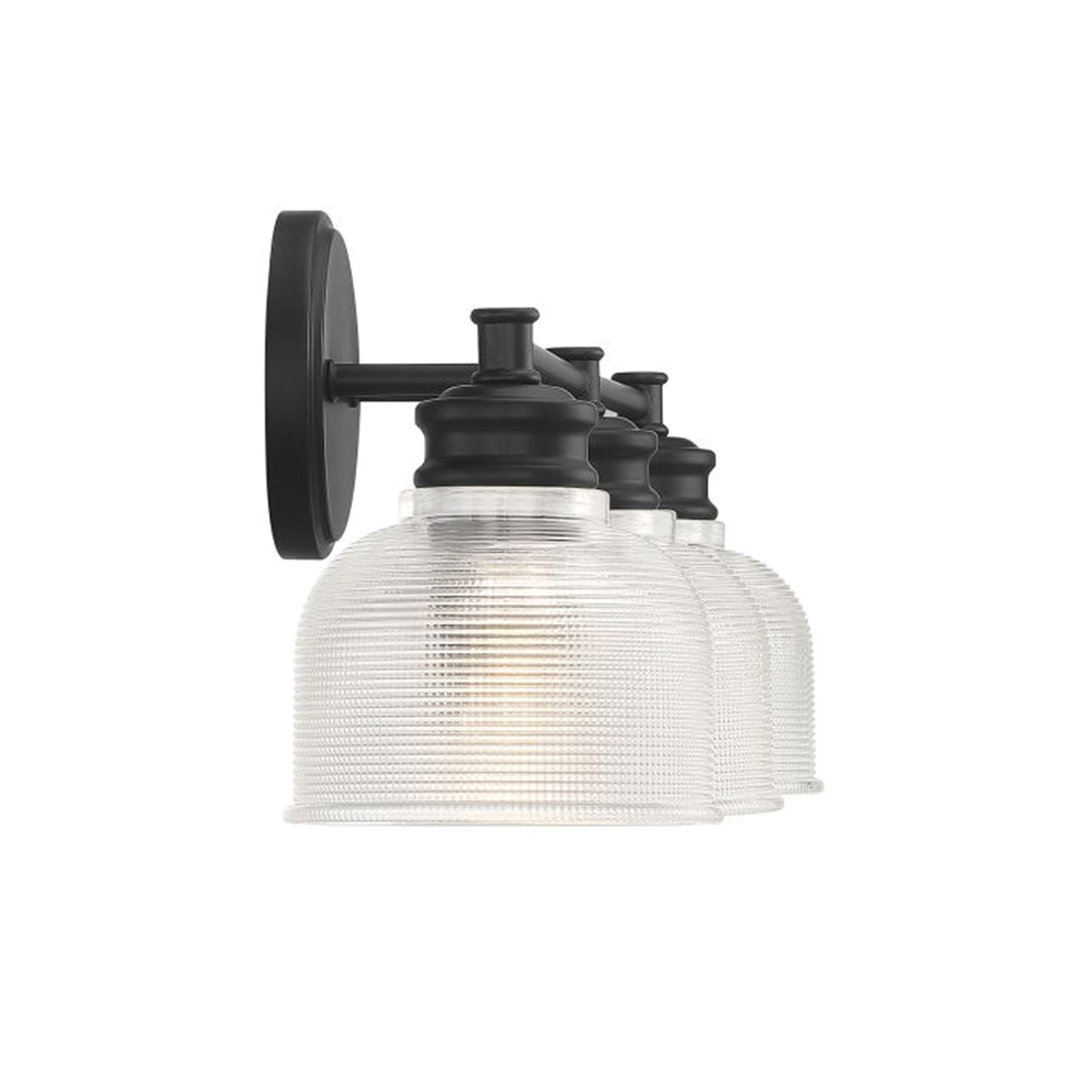 Meridian Vanity Light, Savoy House, 3-Light, 24-1/4 in W, Matte Black - 4