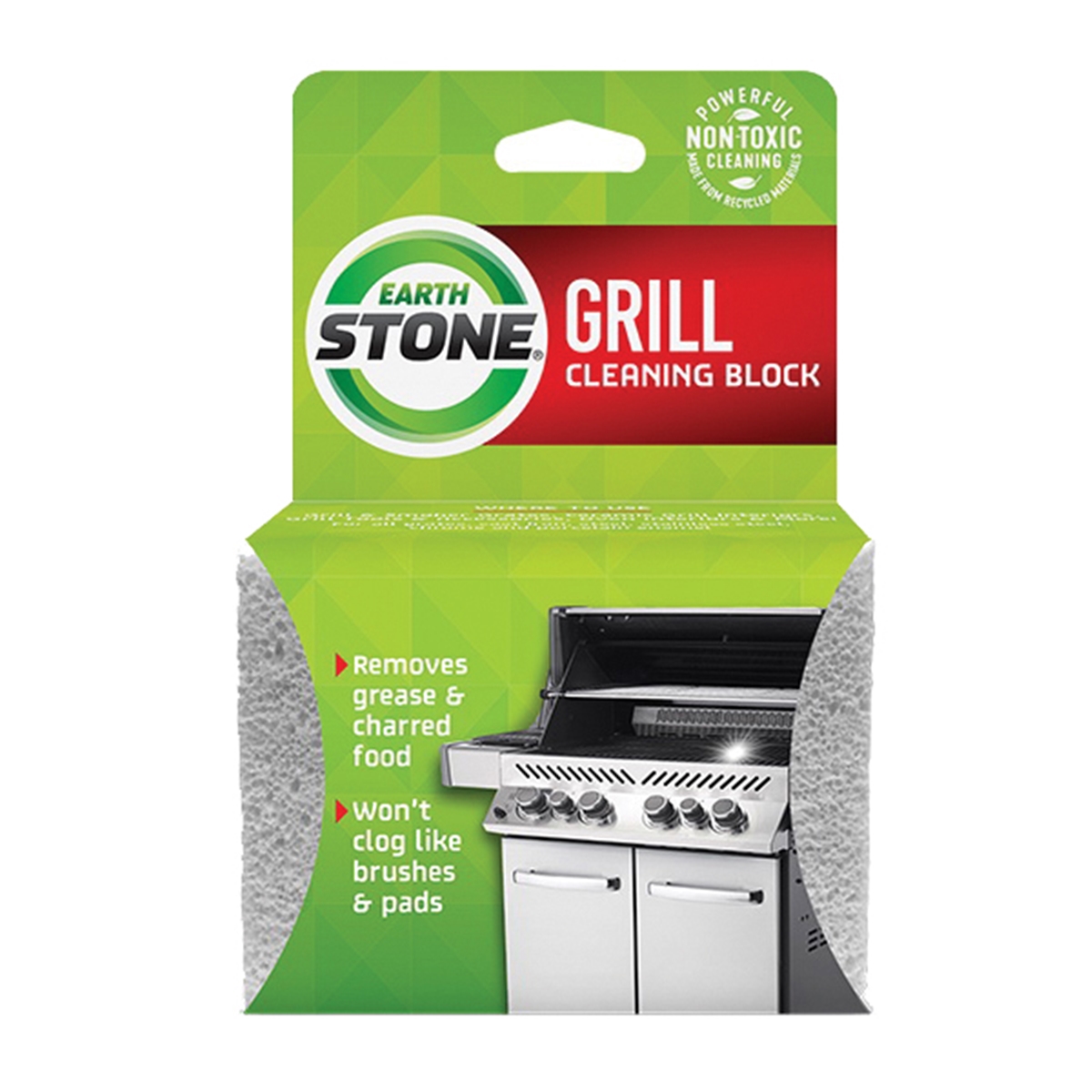 EarthSTONE 750SHB006 Grill Cleaning Block Starter Kit, EZ