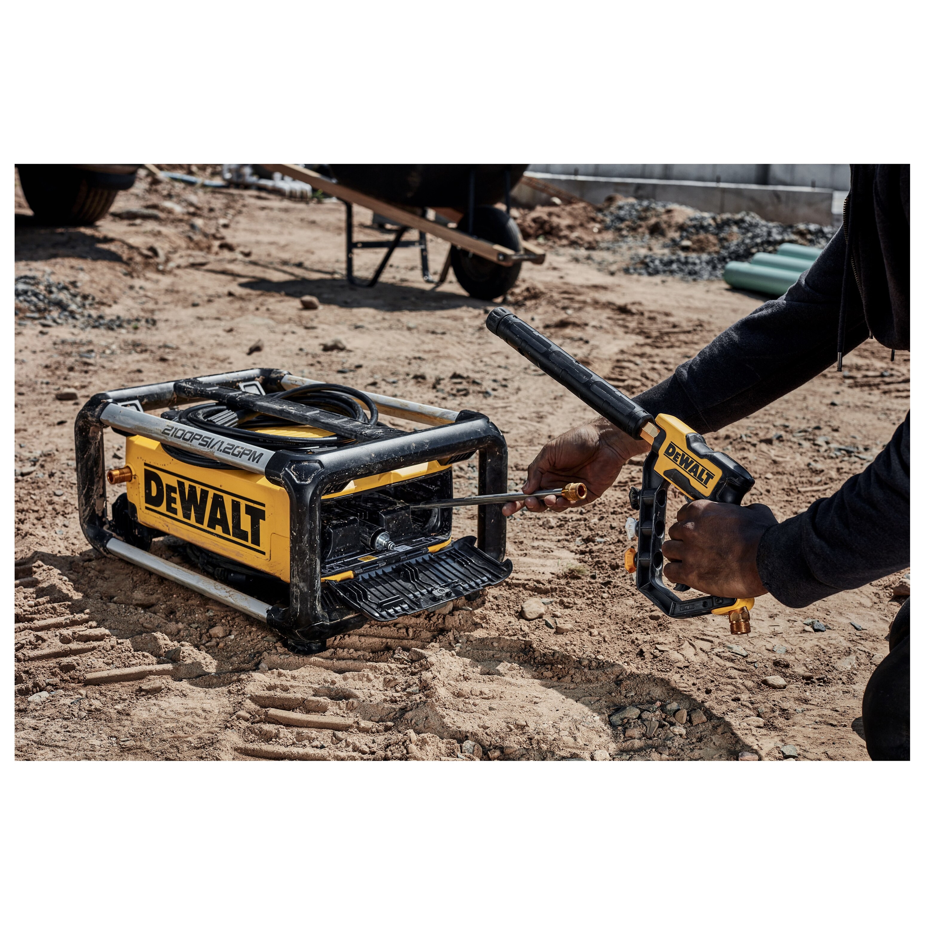 DEWALT DWPW2100 Electric Cold Water Pressure Washer, 13 A, Axial Cam Pump, 2100 psi Operating, 1.2 gpm, Turbo Nozzle - 3