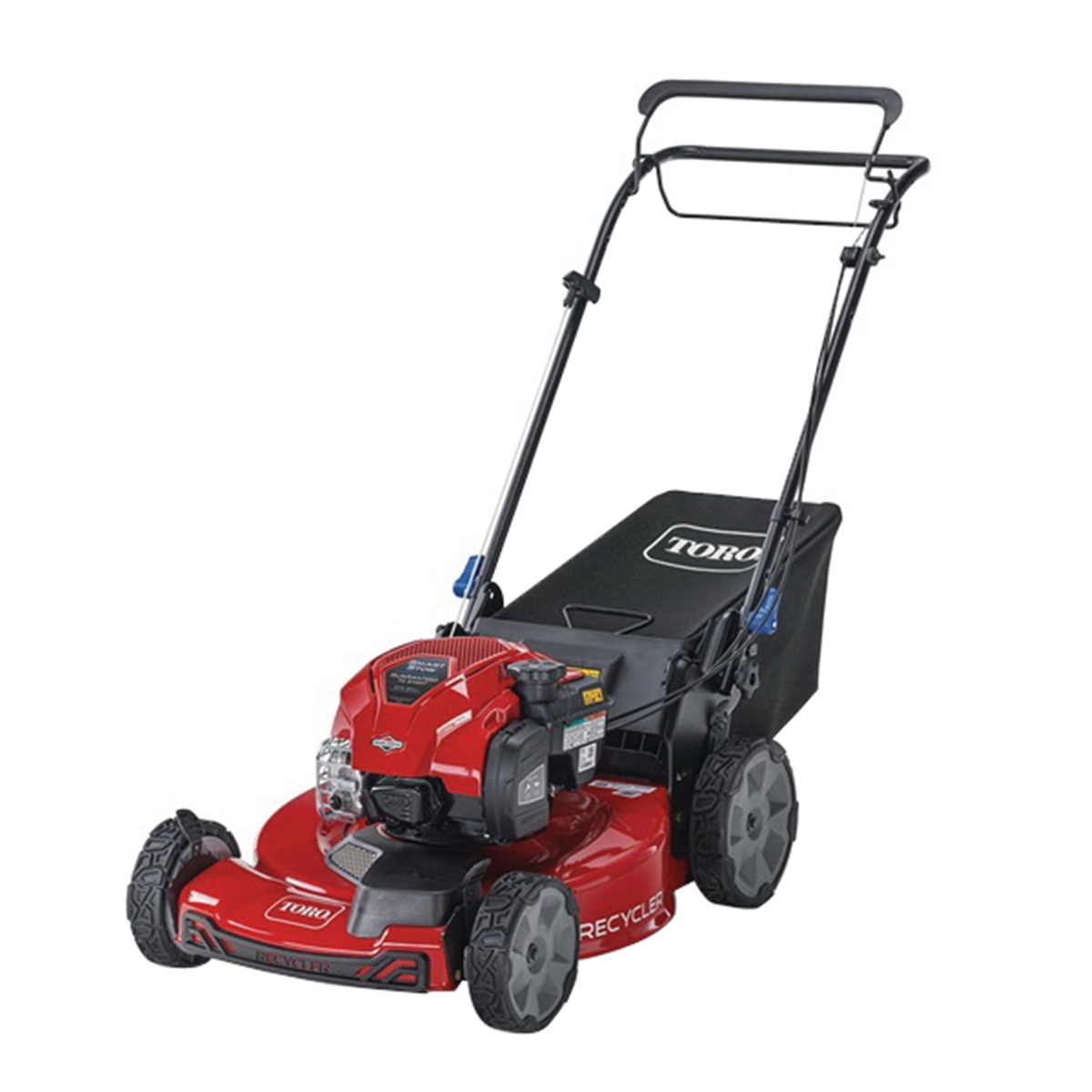 Toro Recycler Smartstow Series 21445 Lawn Mower, 150 cc Engine Displacement, 22 in W Cutting, 1-Blade, Recoil Start