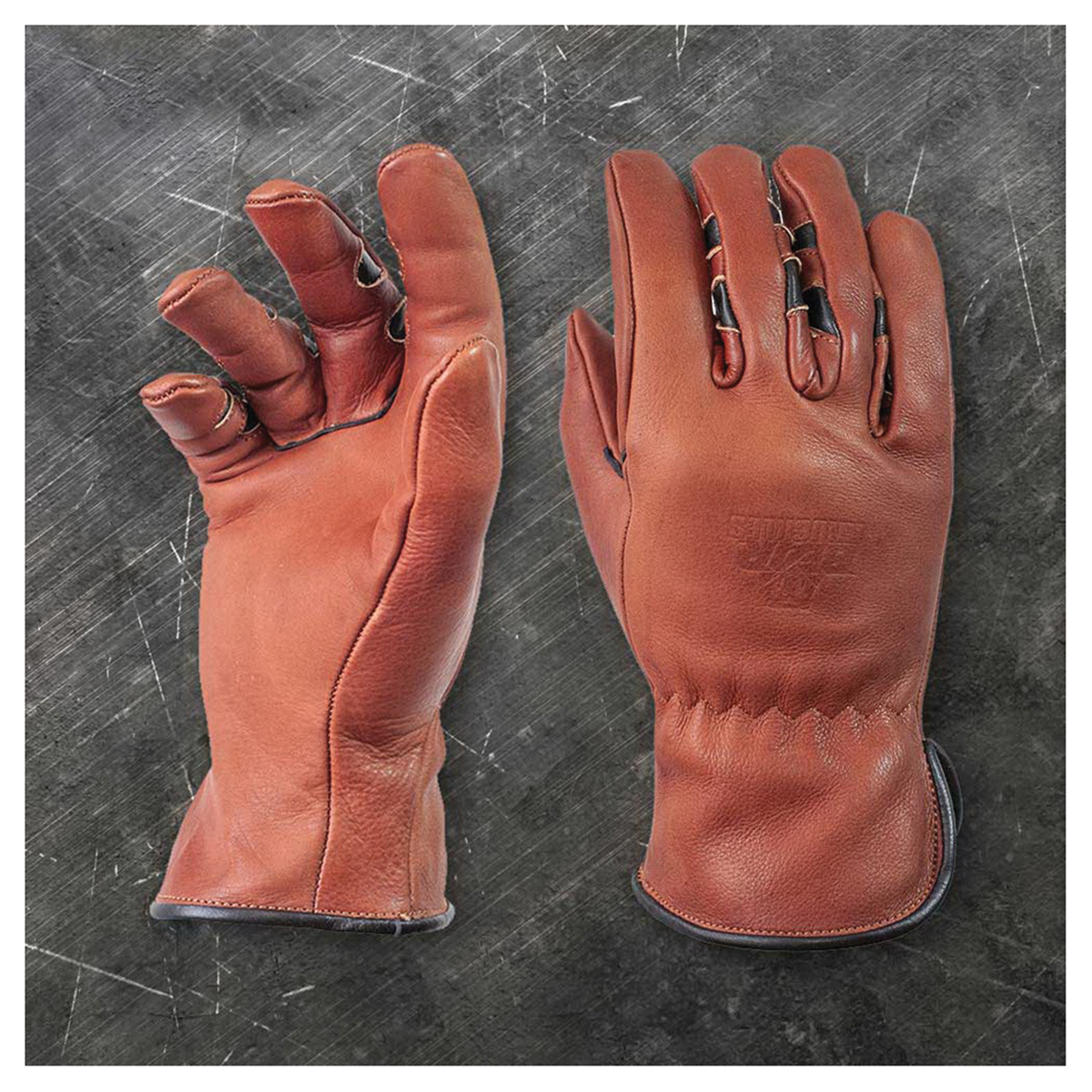 Bear Knuckles D451-XL Driver Gloves, XL, Wing Thumb, Shirred Back Cuff, Cowhide Leather, Brown - 2