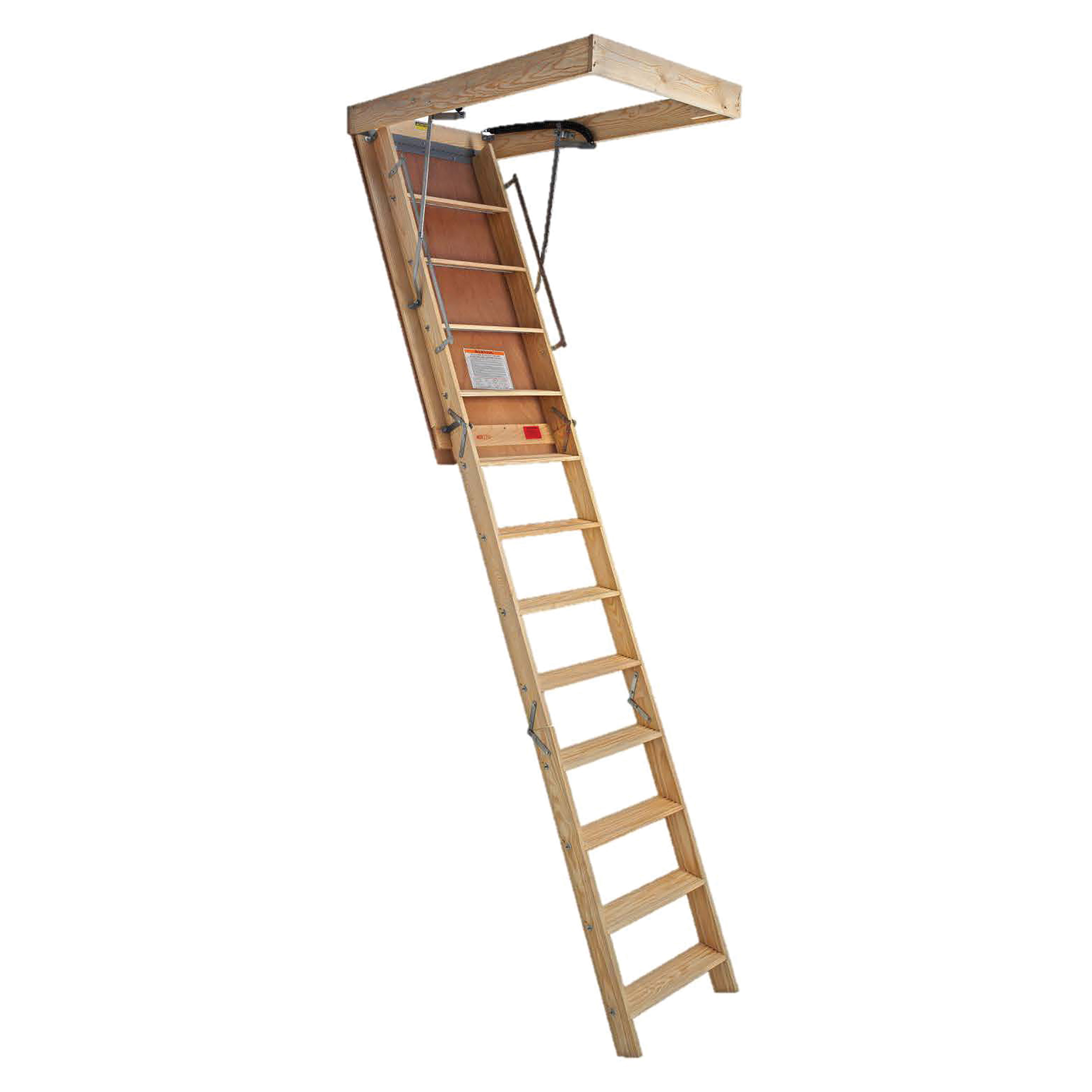 Superior Plus Series SP109FT Folding Attic Stairway, 10 ft 9 in H Ceiling, 60 in H x 25-1/2 in W Ceiling Opening