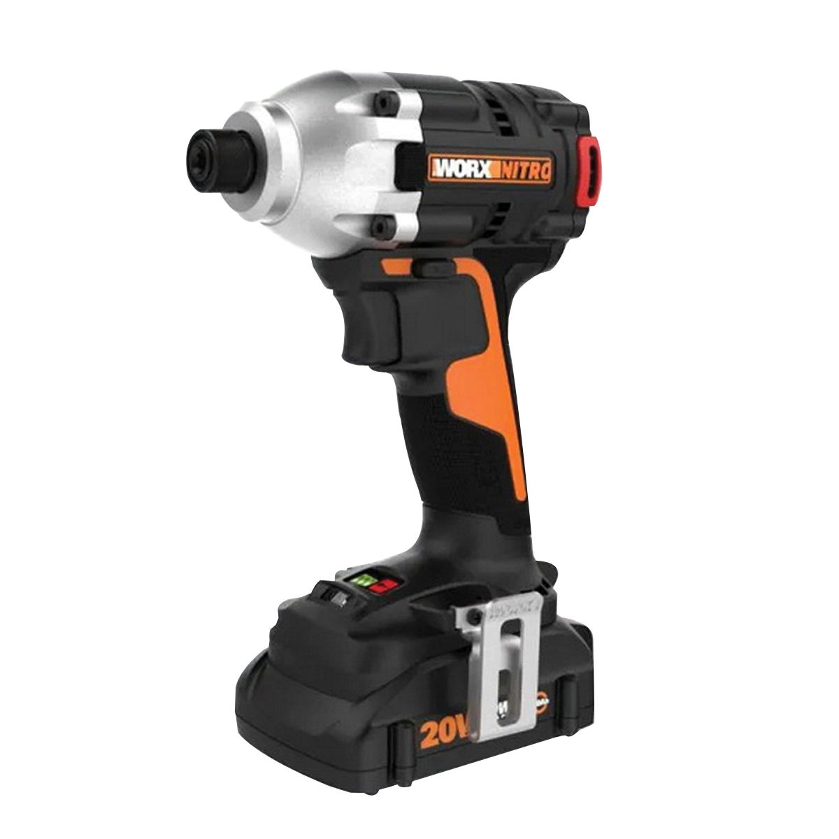 WX261L Cordless Impact Driver with Brushless Motor, Battery Included, 20 V, 2 Ah, 1/4 in Drive, 4000 bpm IPM