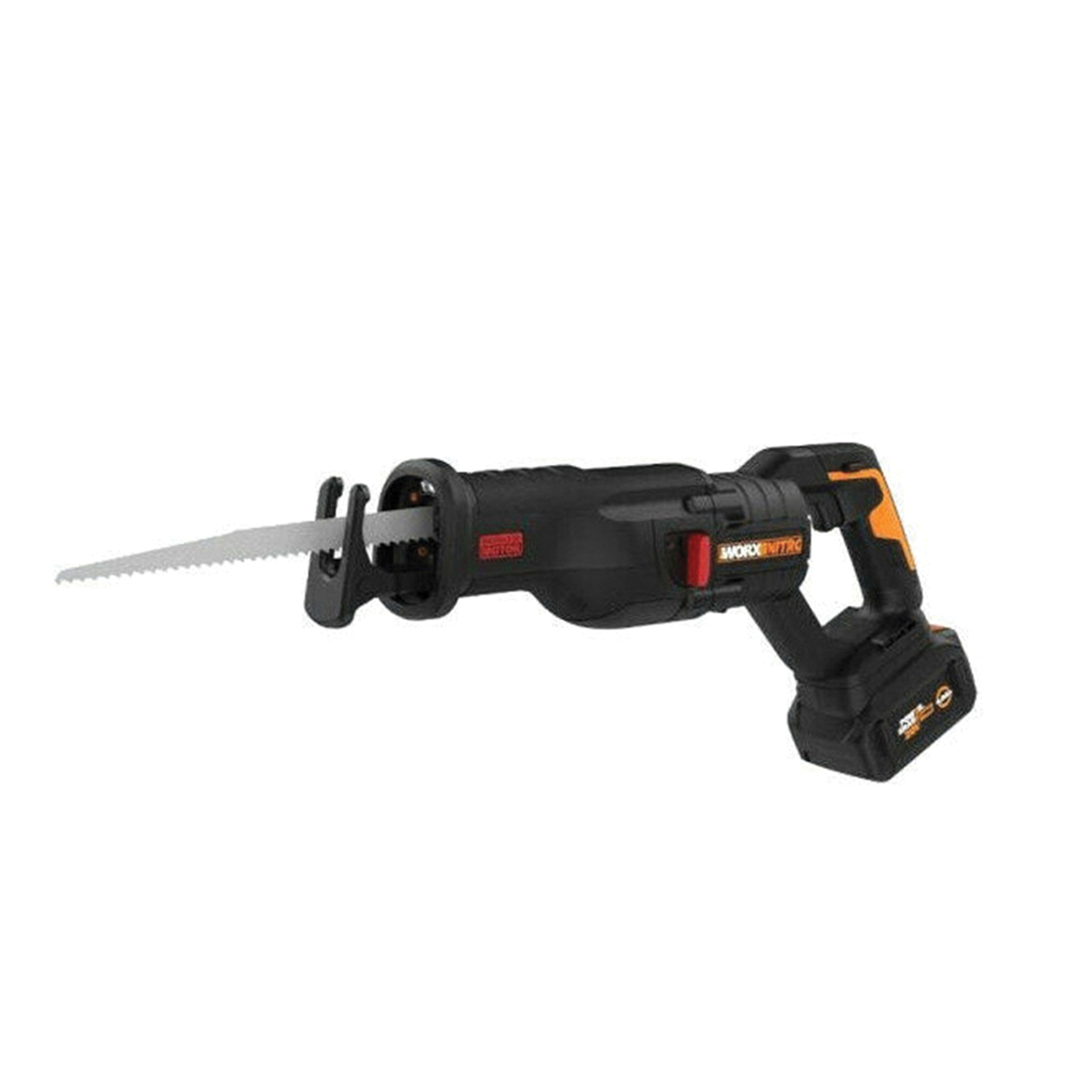 WX516L Cordless Reciprocating Saw with Brushless Motor, Battery Included, 20 V, 4 Ah, 1-3/16 in L Stroke