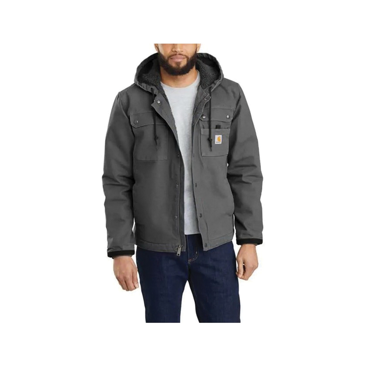 Carhartt Mens 103826 Factory 2nd Bartlett Jacket Sherpa Lined Gravel 4X Large Tall