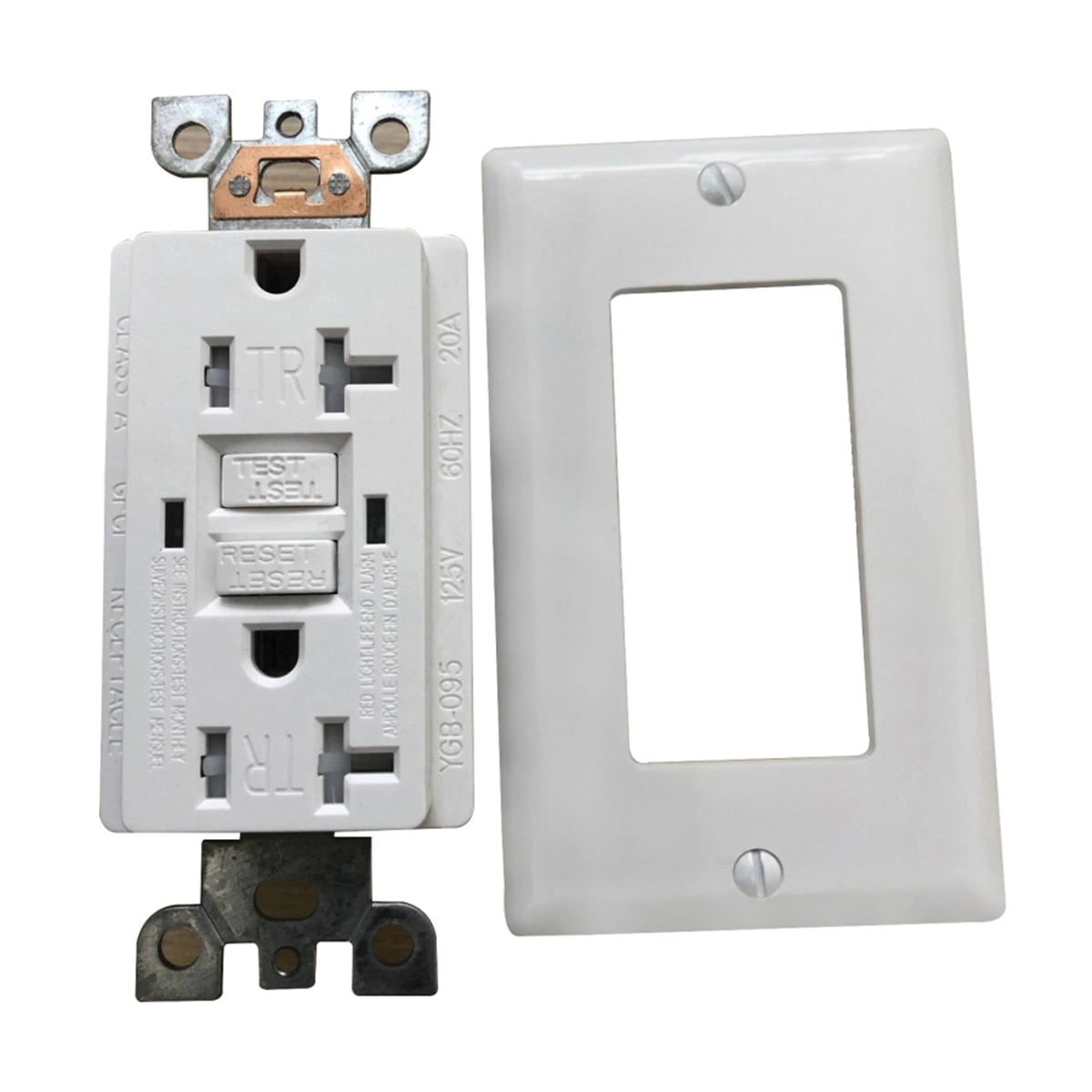 TR20WST GFCI Receptacle/Outlet, 20 A, White