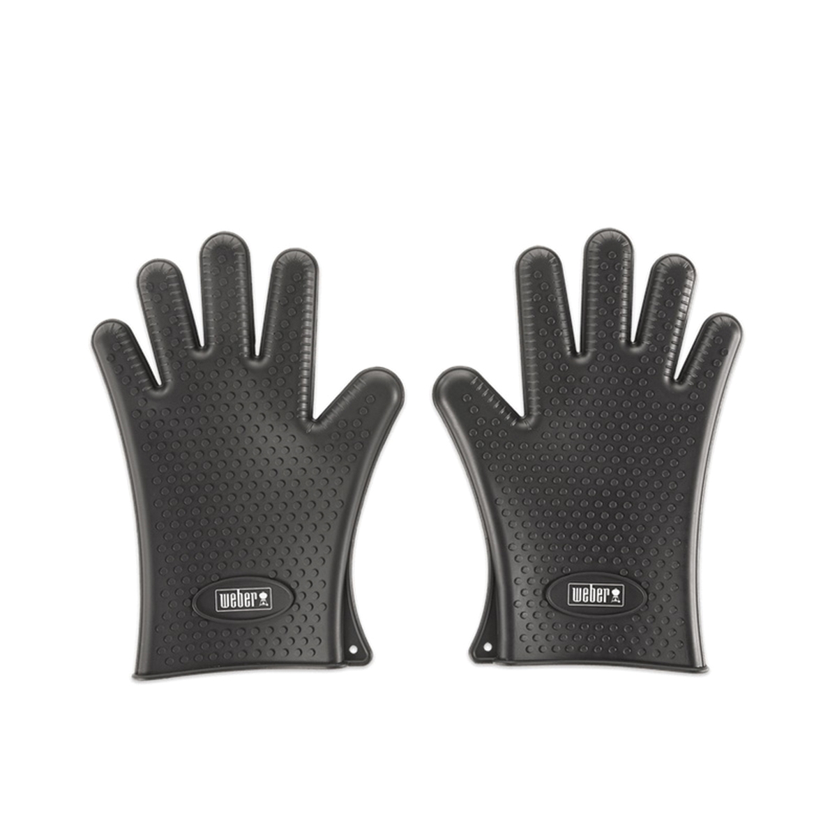Weber 7017 Grilling Gloves, L, Silicone, Black