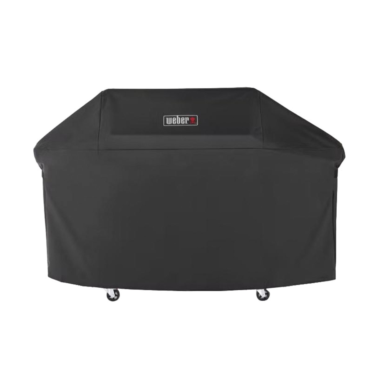 Weber 7757 Grill Cover, 63 in W, 25.6 in D, 43.4 in H, Polyester, Black