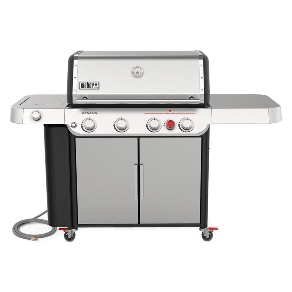 Weber GENESIS S-435 Series 38400001 Gas Grill, 48,000 Btu, Natural Gas, 4-Burner, 646 sq-in Primary Cooking Surface