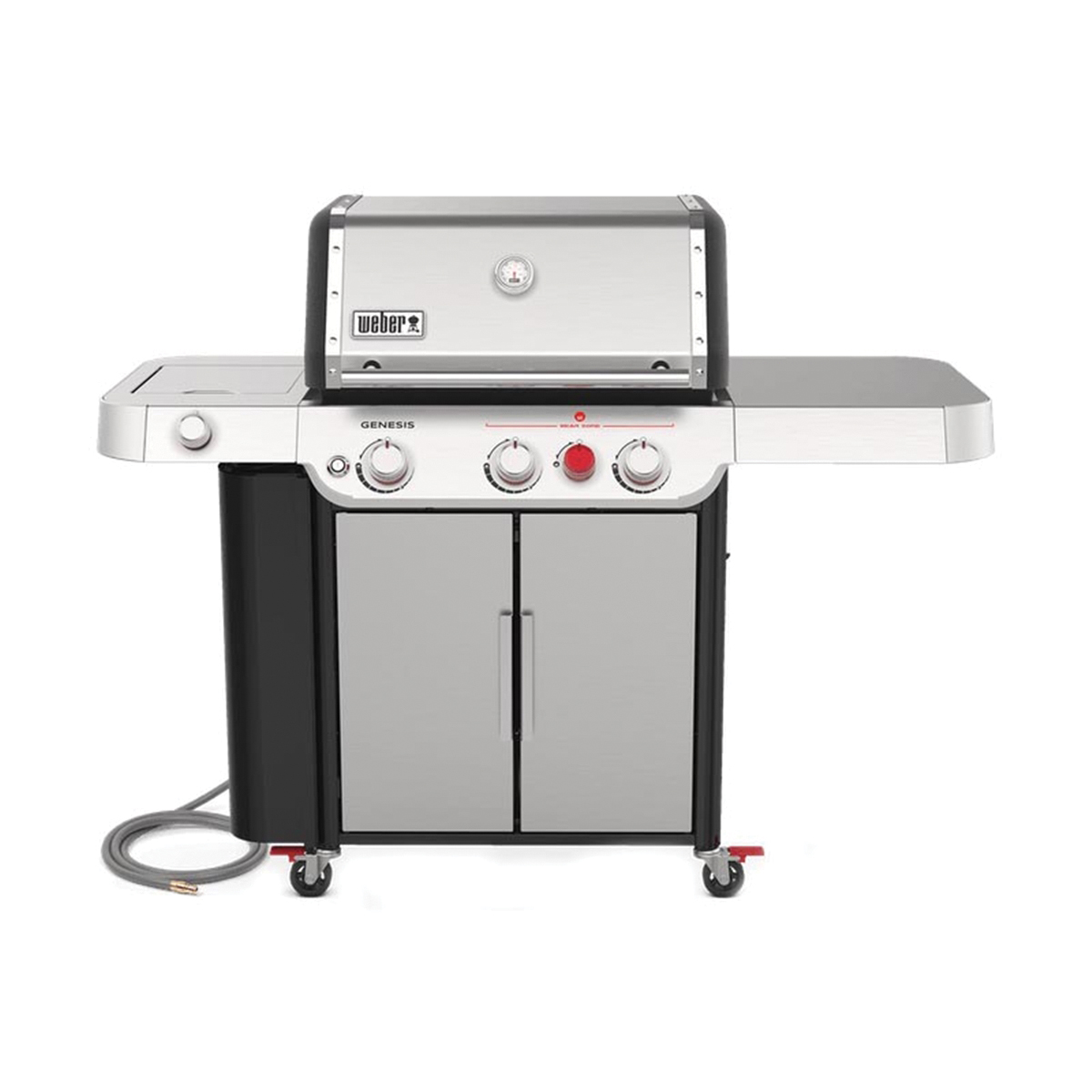 GENESIS S-335 Series 37400001 Gas Grill, 39,000 Btu, Natural Gas, 3-Burner, 513 sq-in Primary Cooking Surface