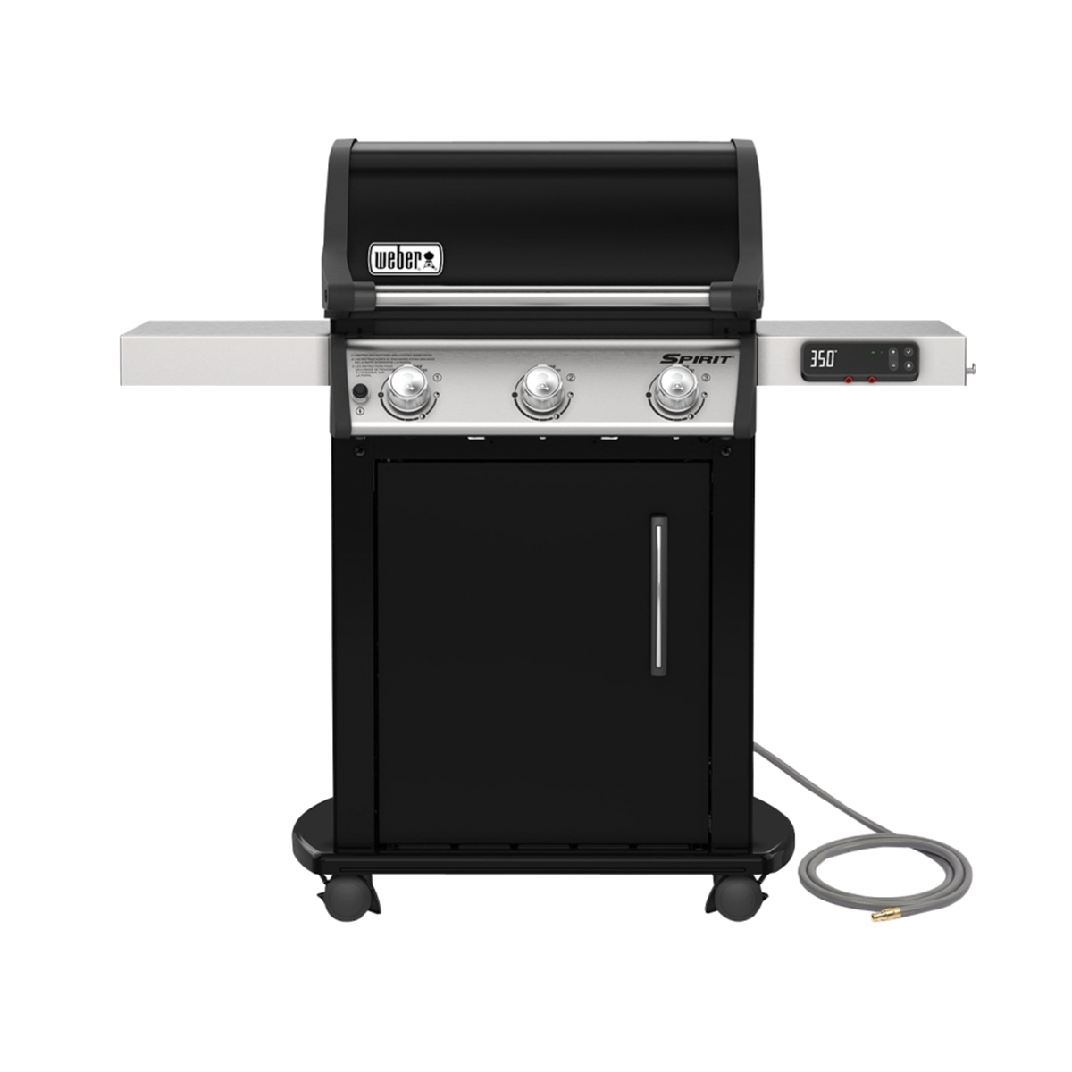 Weber Spirit EX-315 Series 47512401 Gas Grill, 39,000 Btu, Natural Gas, 3-Burner, 424 sq-in Primary Cooking Surface