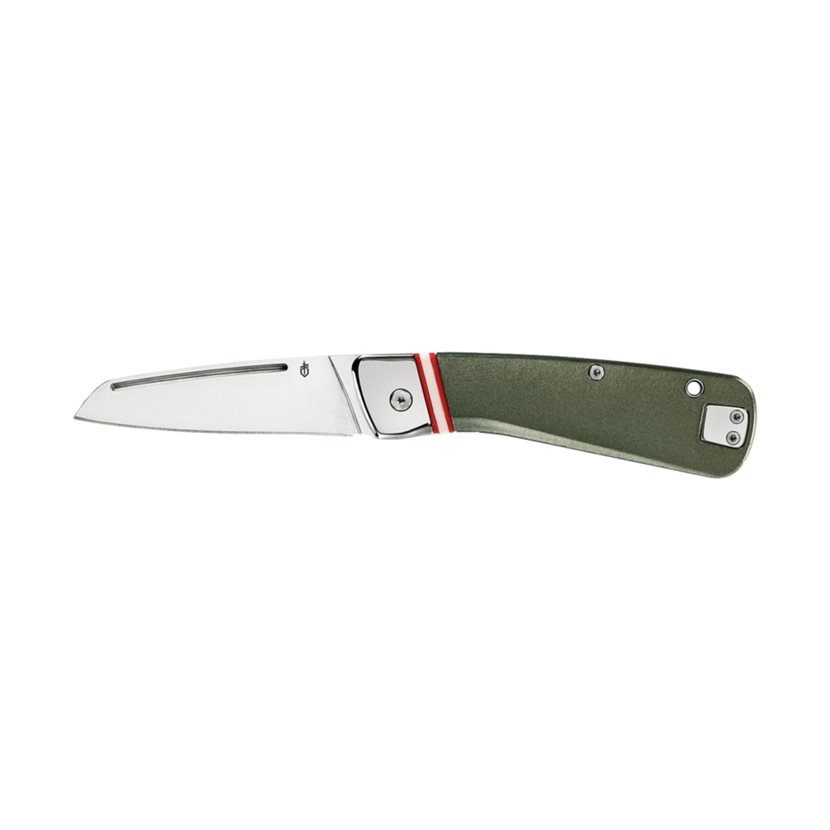31-003722 Folding Pocket Knife, 2.9 in L Blade, Stainless Steel Blade, 1-Blade, Green Handle