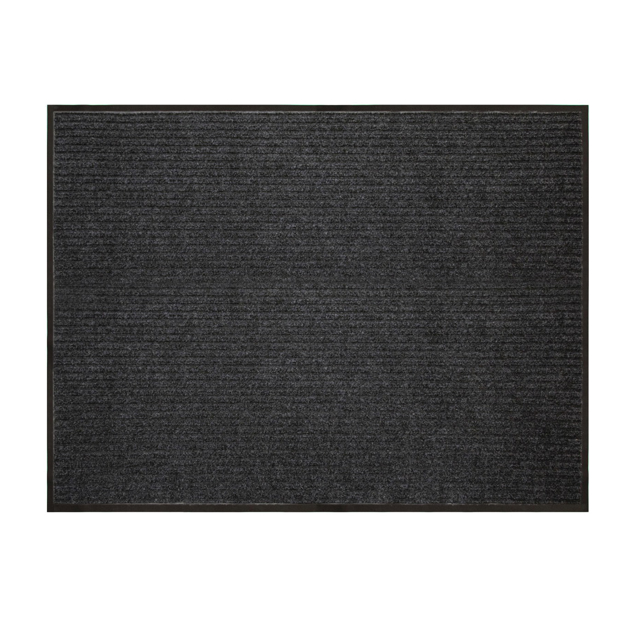 Platinum 1005382 Utility Floor Mat, 3 ft L, 4 ft W, 1/4 in Thick, Polyester Rug, Charcoal