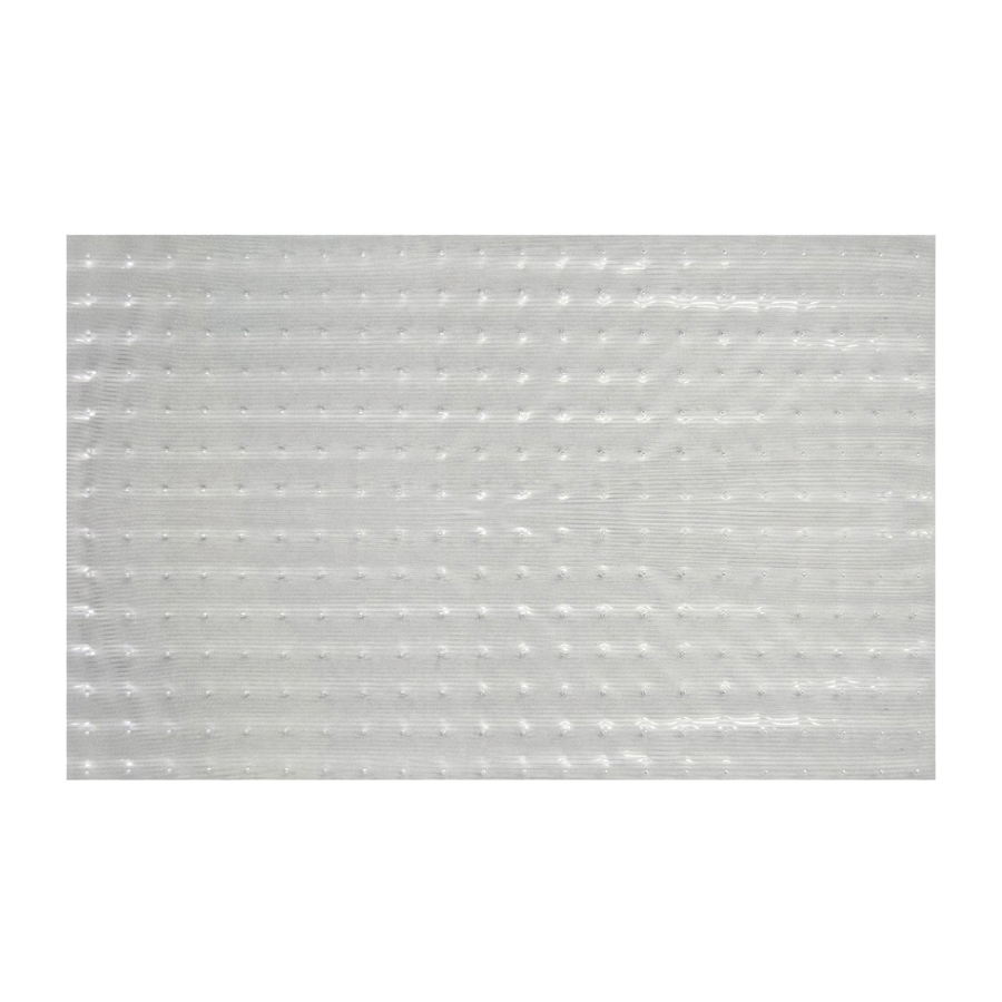 5310225 Low-Pile Mat, 6 ft L, 27 in W, 0.2 in Thick, Vinyl Rug, Clear