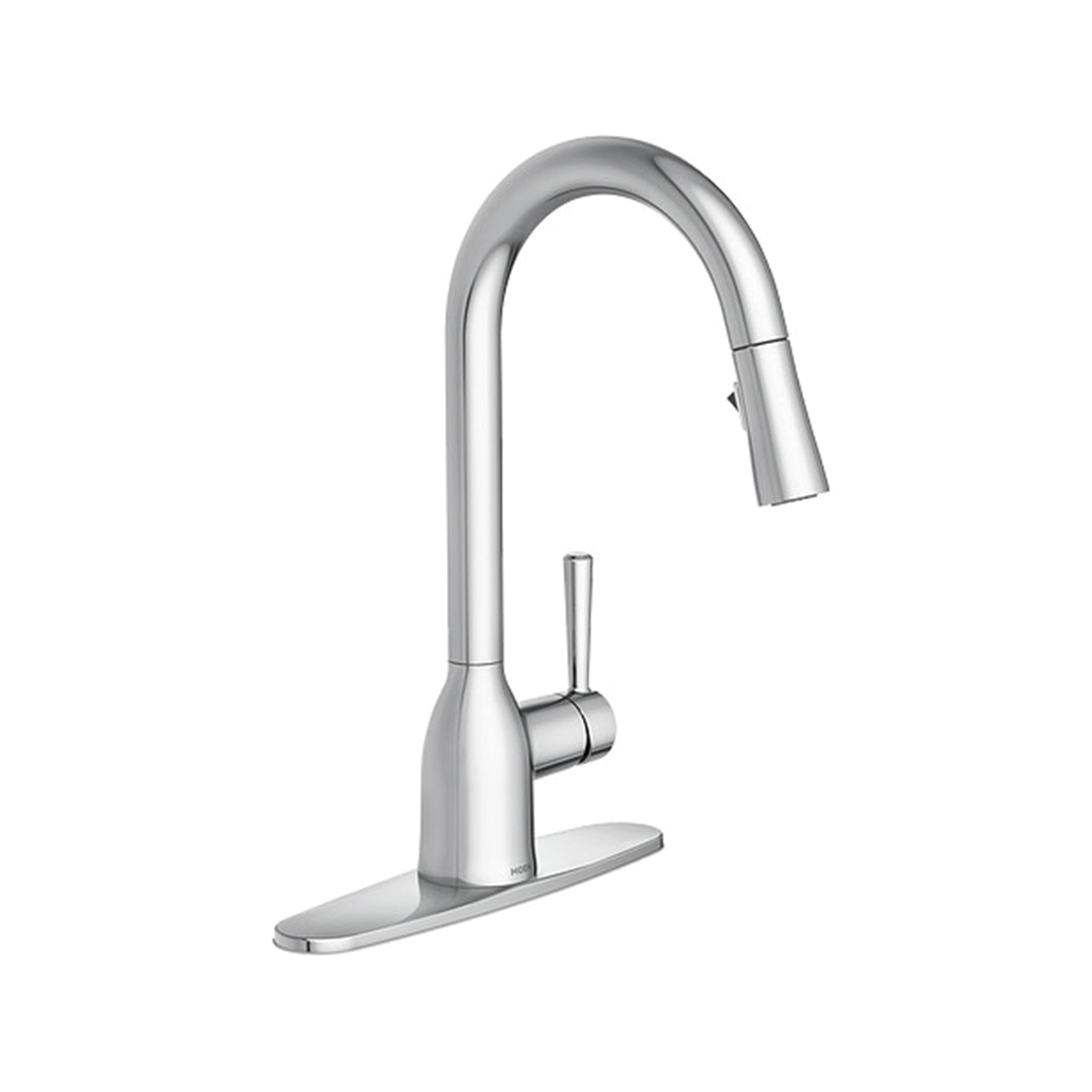 Adler Series 87233 Pull-Down Kitchen Faucet, 1.5 gpm, 1-Faucet Handle, 1-Faucet Hole, Metal, Chrome Plated