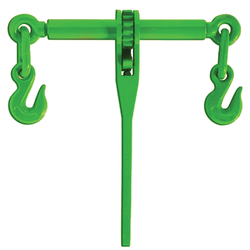 RLB3812 Load Binder, 9200 lb Working Load, Double-Acting End Fitting, 3/8 to 1/2 in Chain/Rope, Ratchet Handle