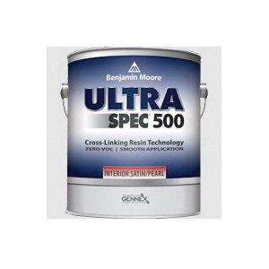 Benjamin Moore Ultra Spec 500 T545 Series T545-1X-G Interior Paint, Pearl/Satin Sheen, 1X Tint, 1 gal
