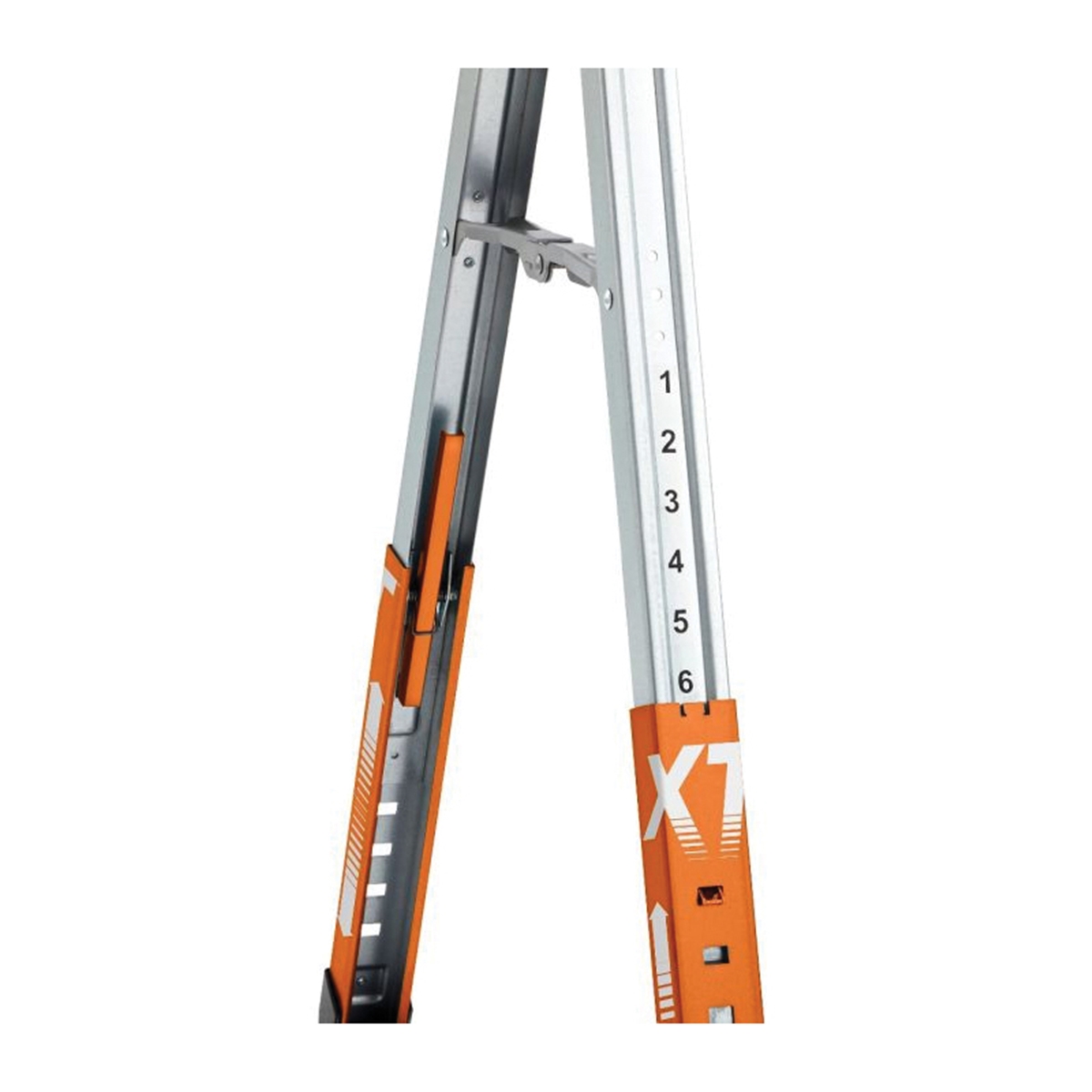 Bora Portamate Speedhorse PM-4550 Adjustable Sawhorse, 1500 lb, 30 to 36 in H, Steel, Orange - 2