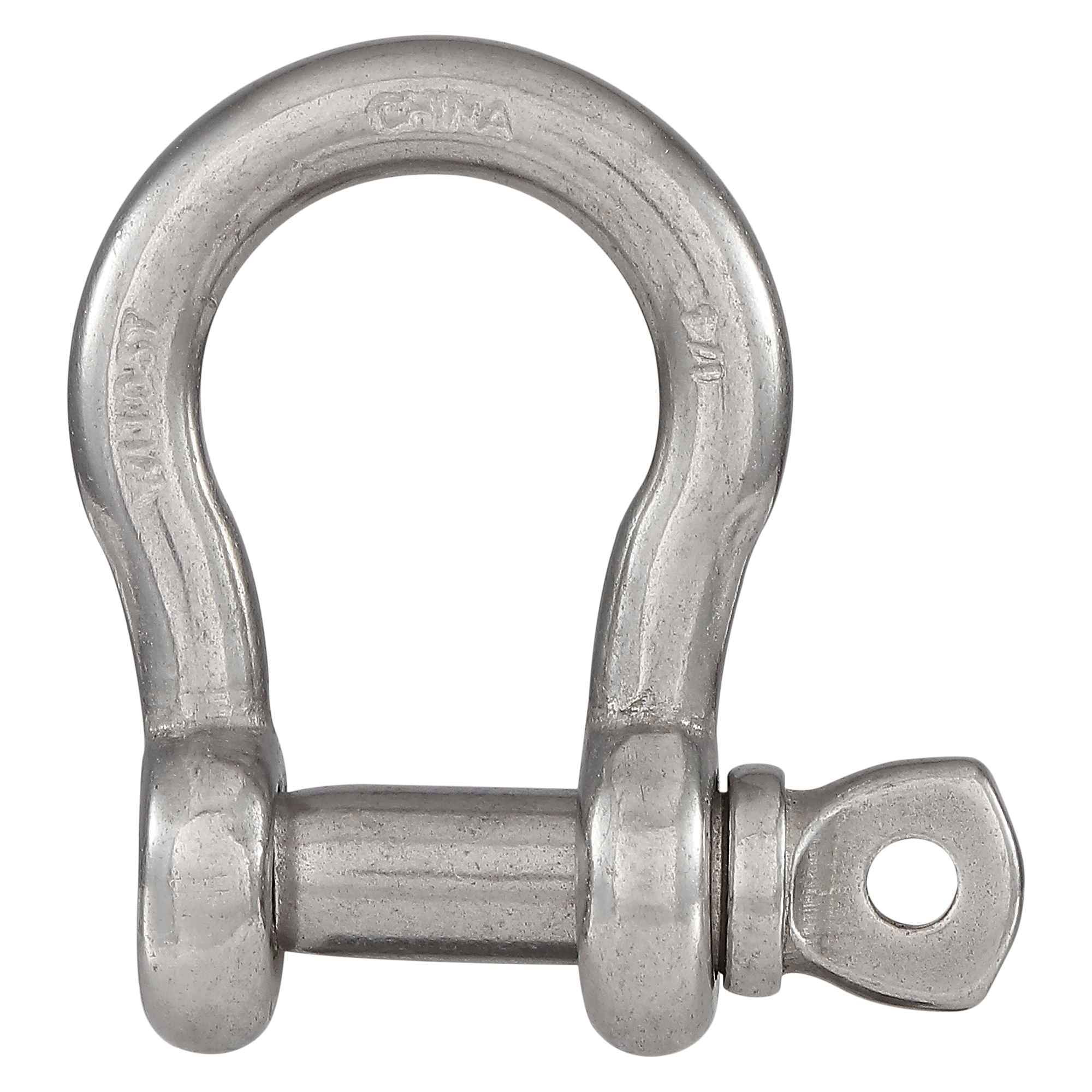 N100-278 Anchor Shackle, 1/4 in Trade, 1100 lb Working Load, 1/4 in Dia Wire, 316 Grade