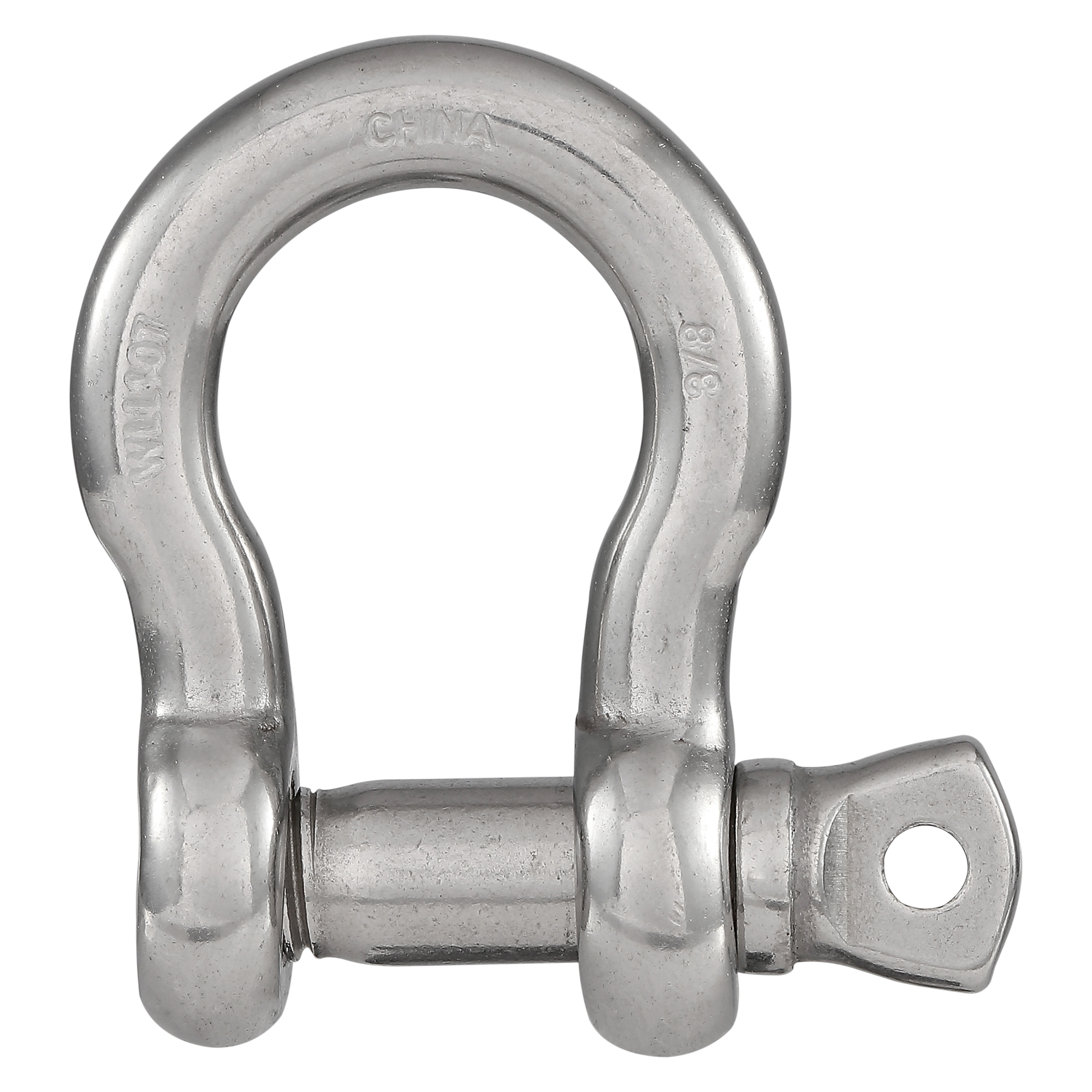 N100-280 Anchor Shackle, 3/8 in Trade, 2200 lb Working Load, 3/8 in Dia Wire, 316 Grade