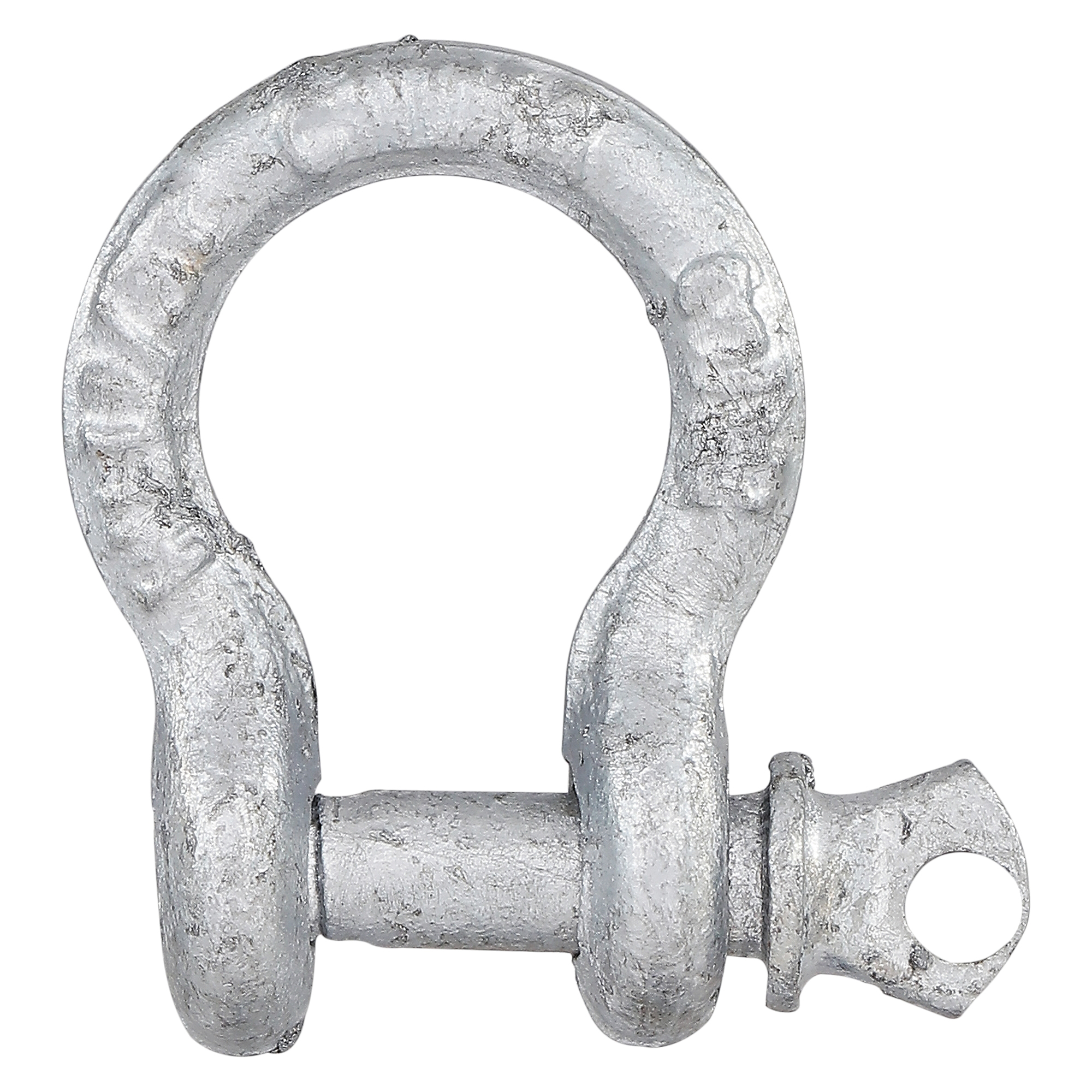 N100-346 Anchor Shackle, 3/16 in Trade, 650 lb Working Load, 7/32 in Dia Wire, Steel, Galvanized