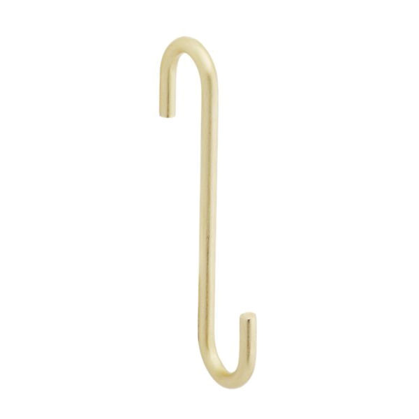Modern Series N275-515 Small S-Hook, 4-3/4 in H, Steel, Brushed Gold