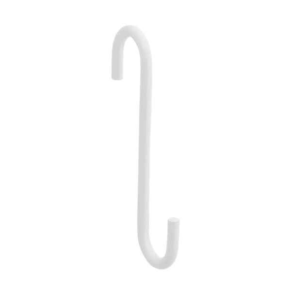 Modern Series N275-513 Small S-Hook, 4-3/4 in H, Steel, White