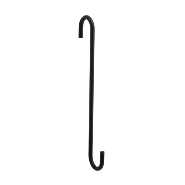 Modern Series N275-517 Large S-Hook, 2-1/4 in L, 8 in H, Steel, Black