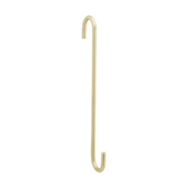 Modern Series N275-518 Large S-Hook, 2-1/4 in L, 8 in H, Steel, Brushed Gold