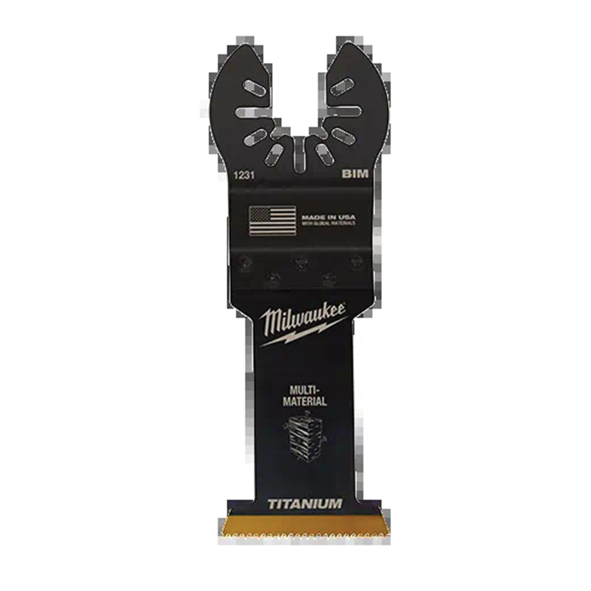 Milwaukee 49-25-1231 Blade, 1-3/8 in, 1-5/8 in D Cutting, HCS/Titanium, 1/PK