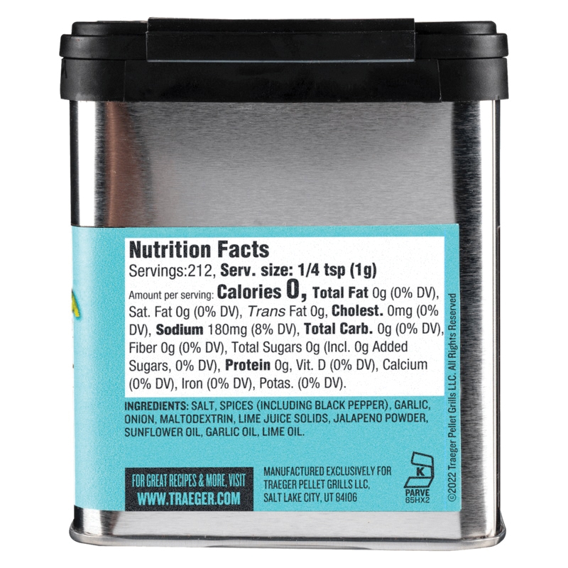 Traeger SPC207 Anything BBQ Rub, Savory, 7.5 oz Tin
