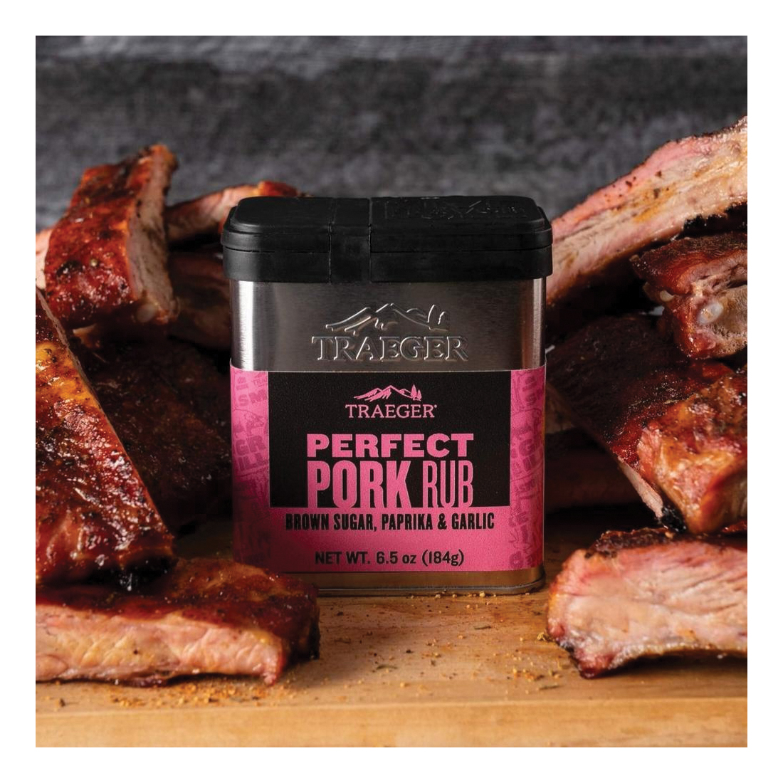 Traeger SPC208 BBQ Rub, Savory, 6.5 oz Tin