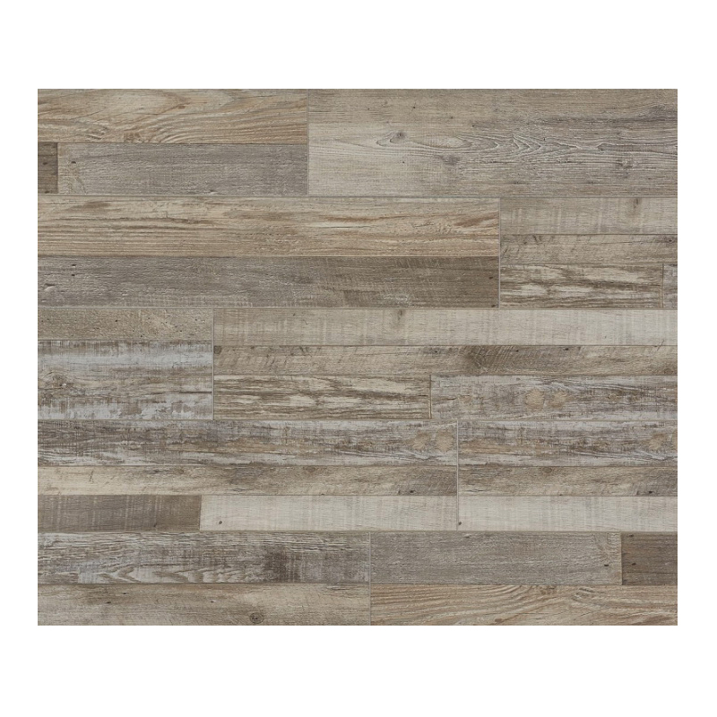 Santa Monica Series CVP103S02 Flooring Plank, 48 in L, 7 in W, Beveled Edge, Authentic Wood Pattern, Vinyl