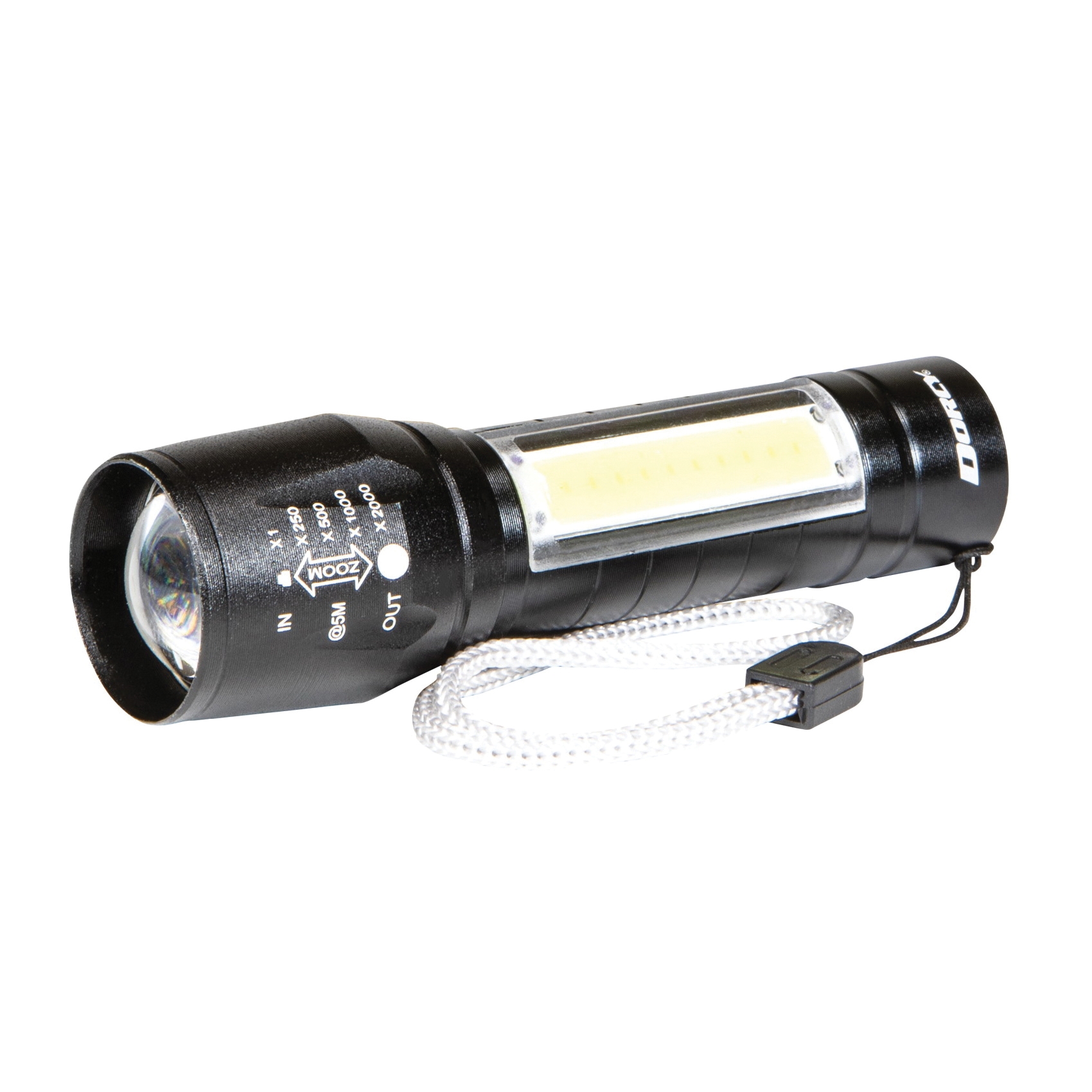 Ultra HD Series 41-4380 Flashlight and Area Light, Lithium-Ion, Rechargeable Battery, 100 Lumens Lumens, Black