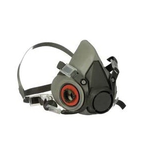 6000 Series Cartridge Respirator, 3M, Medium, Gray, Mask Only - 2