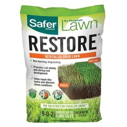 Lawn Restore 9335 Lawn Fertilizer, Granular, 6250 sq-ft, 20 lb Bag, 9-0-2 N-P-K Ratio