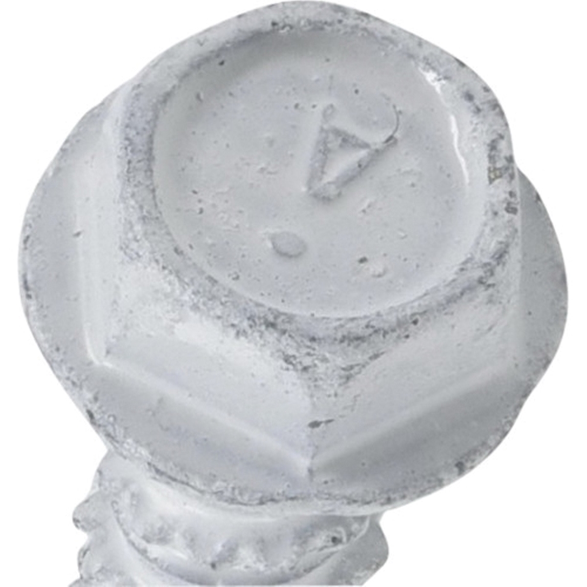 Power Pro 377306 Concrete Screw Anchor, 1/4 in Dia, 1-3/4 in L, Carbon Steel, Epoxy-Coated, White, 18/PK