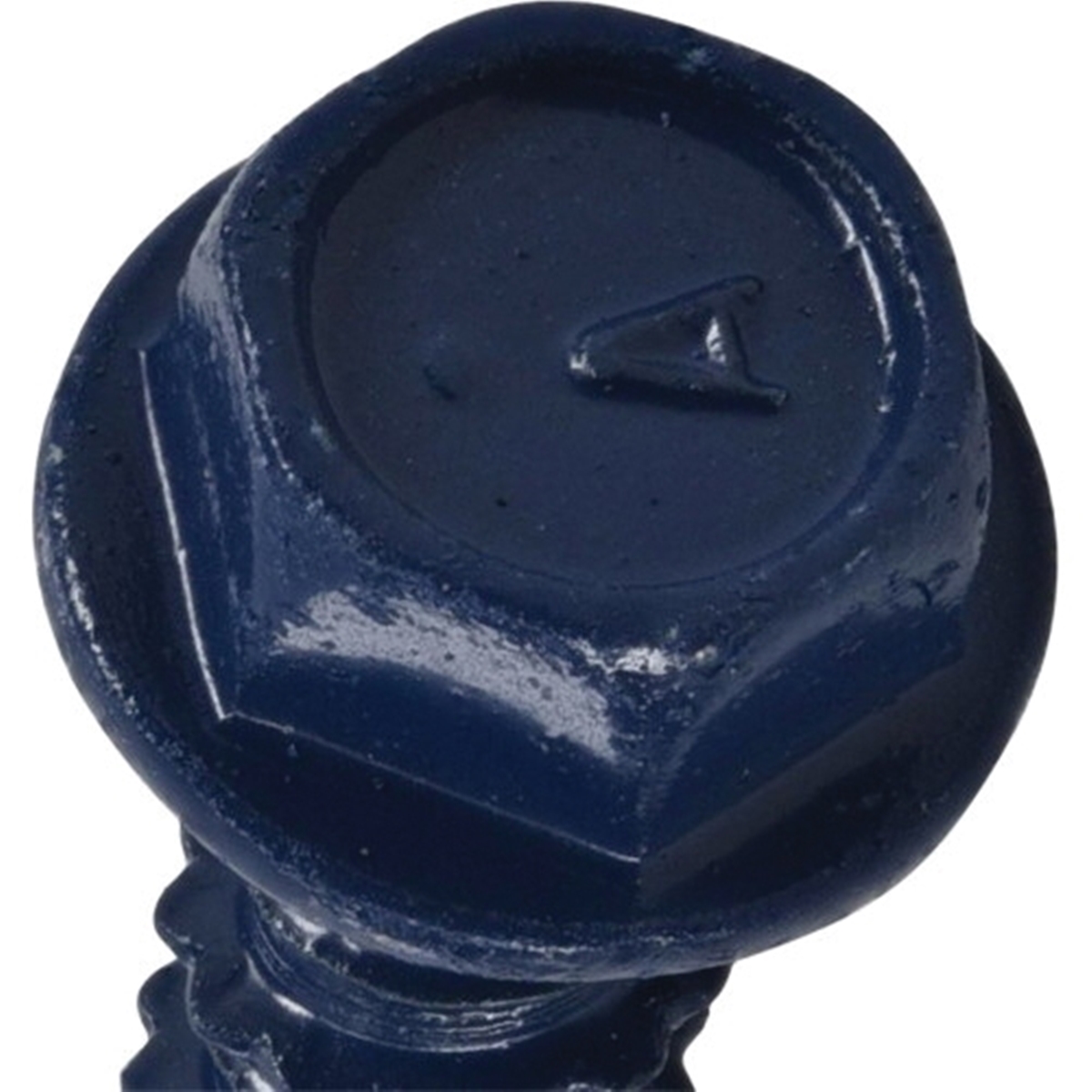 Power Pro 377244 Concrete Screw Anchor, 1/4 in Dia, 1-3/4 in L, Carbon Steel, Epoxy-Coated, Blue, 18/PK
