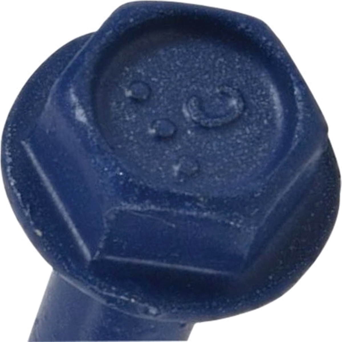 Concrete Screw Anchor, Power Pro, Blue, Hex-Drive, Washer-Head, 1/4 in x 3-1/4 in, 10 PC - 3
