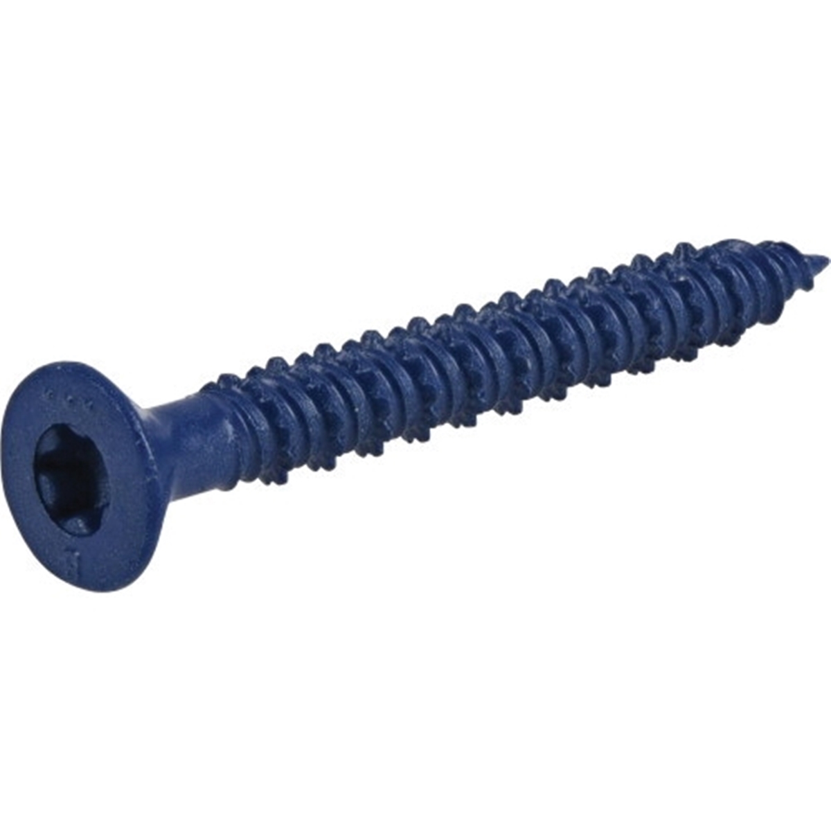 Power Pro 377263 Concrete Screw Anchor, 1/4 in Dia, 2-1/4 in L, Carbon Steel, Epoxy-Coated, 15/PK
