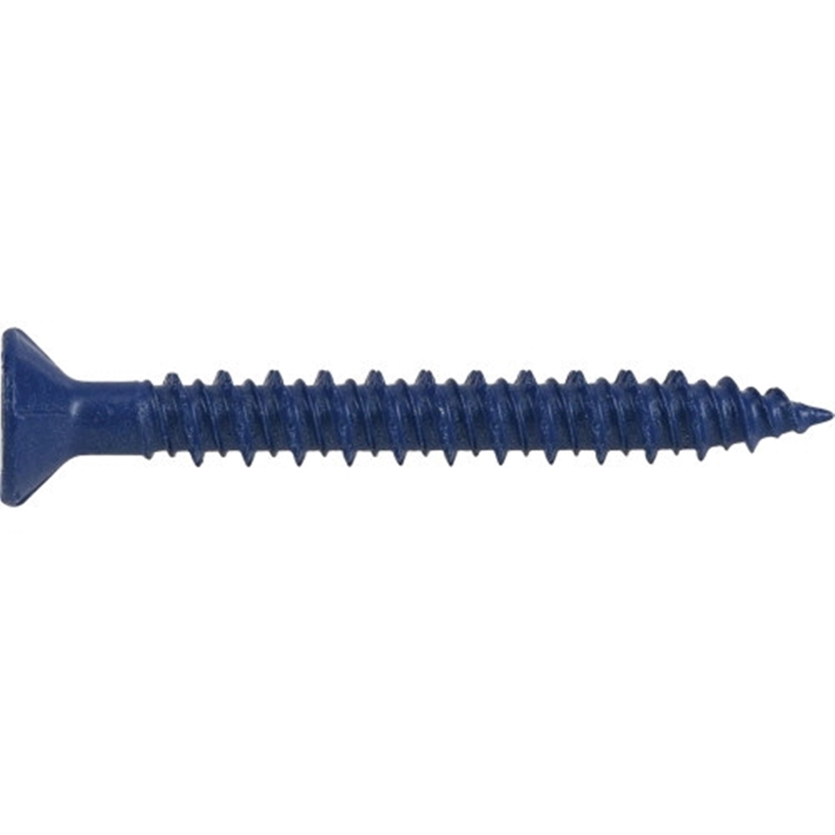 Power Pro 377263 Concrete Screw Anchor, 1/4 in Dia, 2-1/4 in L, Carbon Steel, Epoxy-Coated, 15/PK