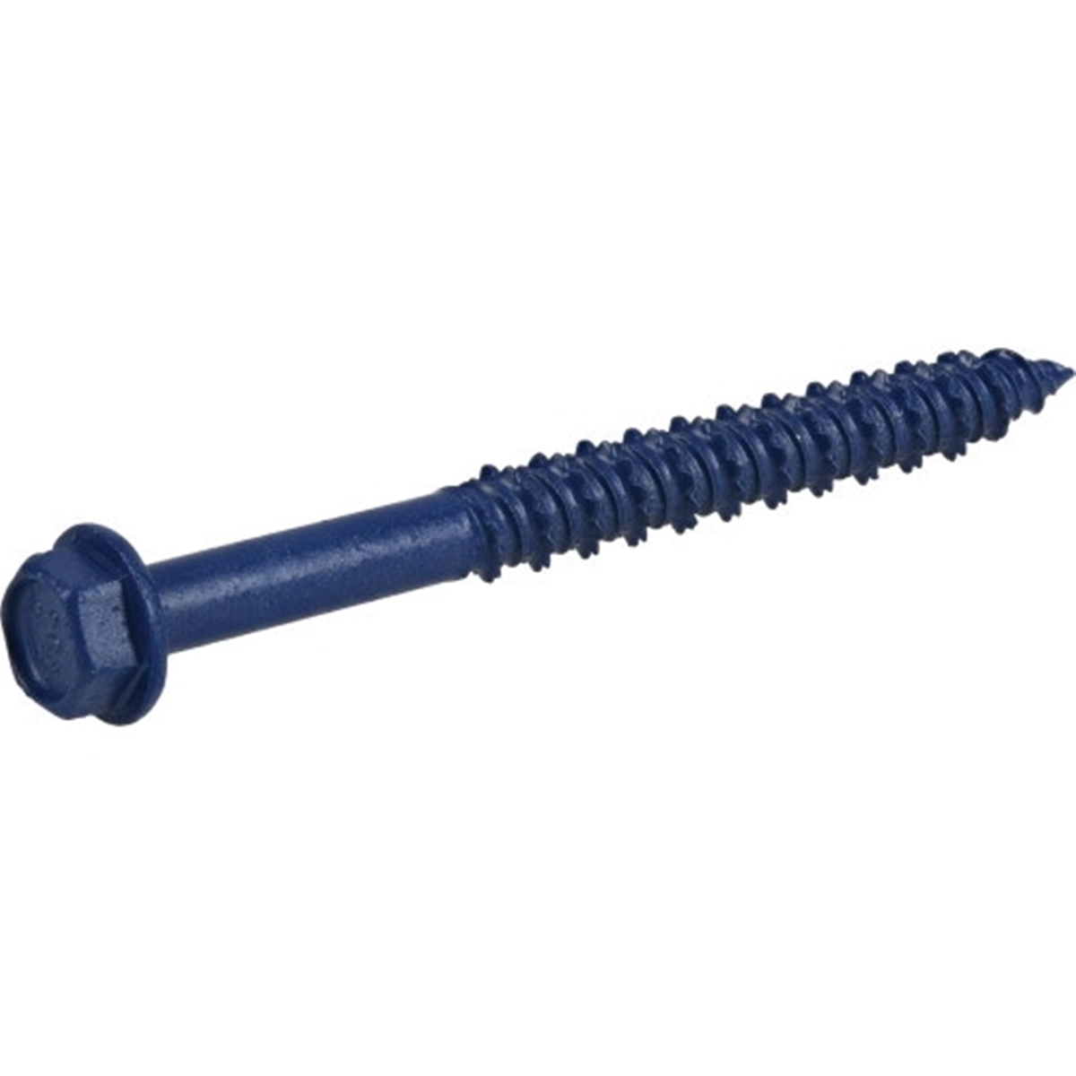 Concrete Screw Anchor, Power Pro, Blue, Hex-Drive, Washer-Head, 1/4 in x 2-3/4 in, 4 PC - 1
