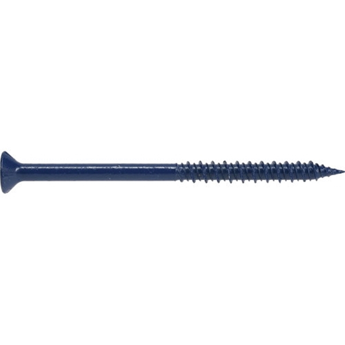 Power Pro 377266 Concrete Screw Anchor, 1/4 in Dia, 3-3/4 in L, Carbon Steel, Epoxy-Coated, 10/PK