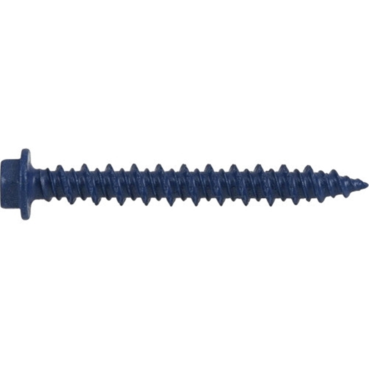 Power Pro 377237 Concrete Screw Anchor, 3/16 in Dia, 1-3/4 in L, Carbon Steel, Epoxy-Coated, 25/PK