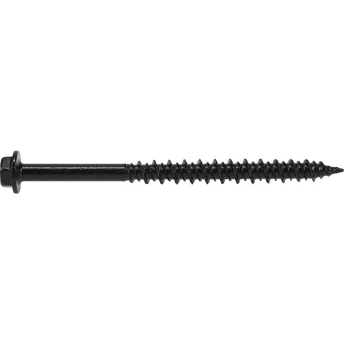 Power Pro 377365 Concrete Screw Anchor, 3/16 in Dia, 2-3/4 in L, Carbon Steel, Epoxy-Coated, Black, 20/PK