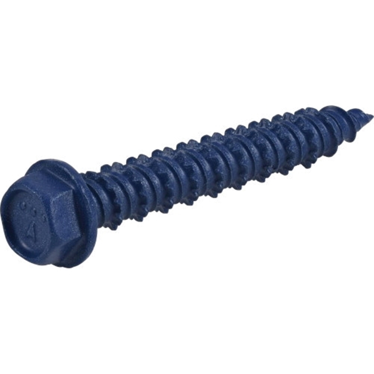 376509 Concrete Screw Anchor, 1/4 in Dia, 1-3/4 in L, Carbon Steel, Epoxy-Coated, 100/PK