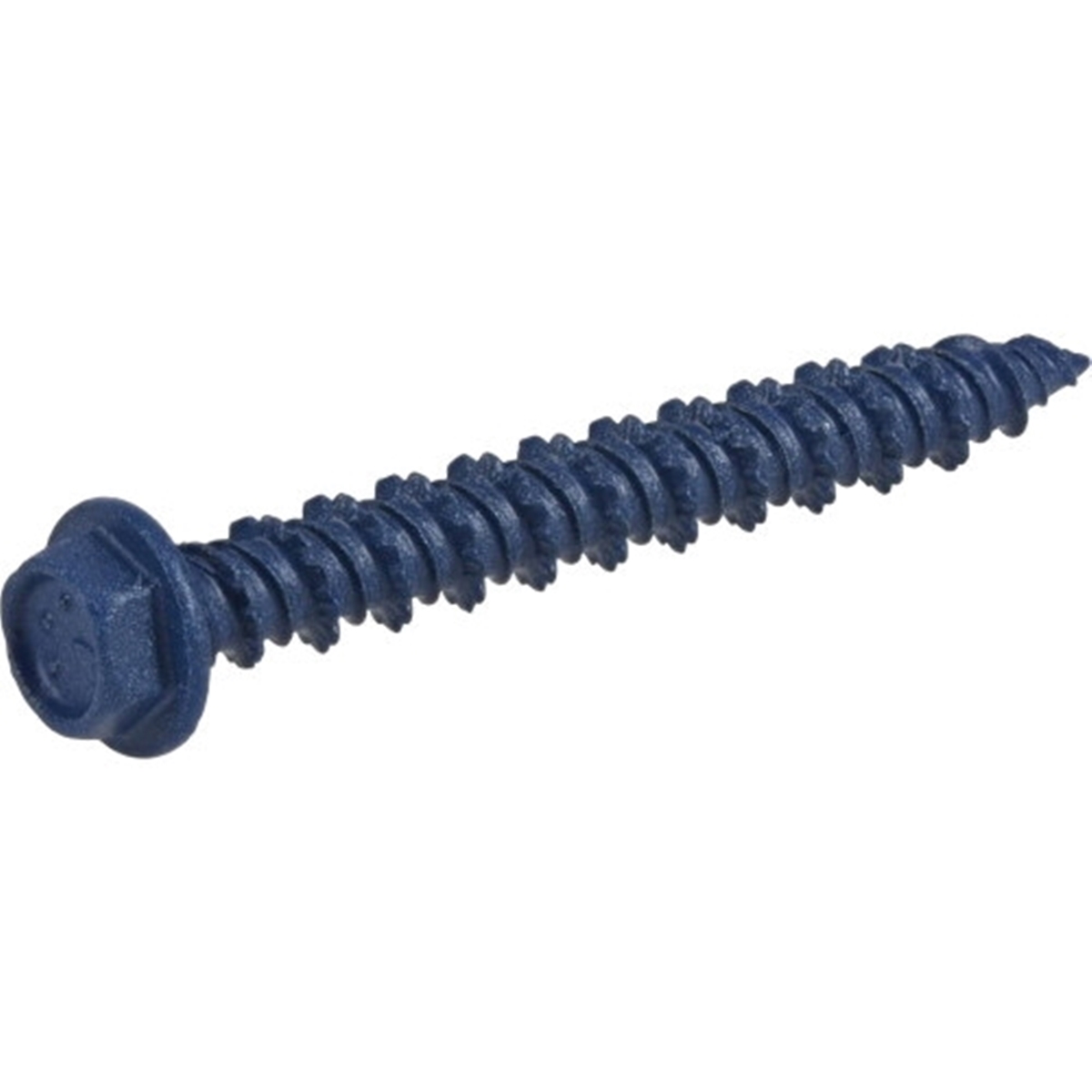 376501 Concrete Screw Anchor, 3/16 in Dia, 1-3/4 in L, Carbon Steel, Epoxy-Coated, 100/PK