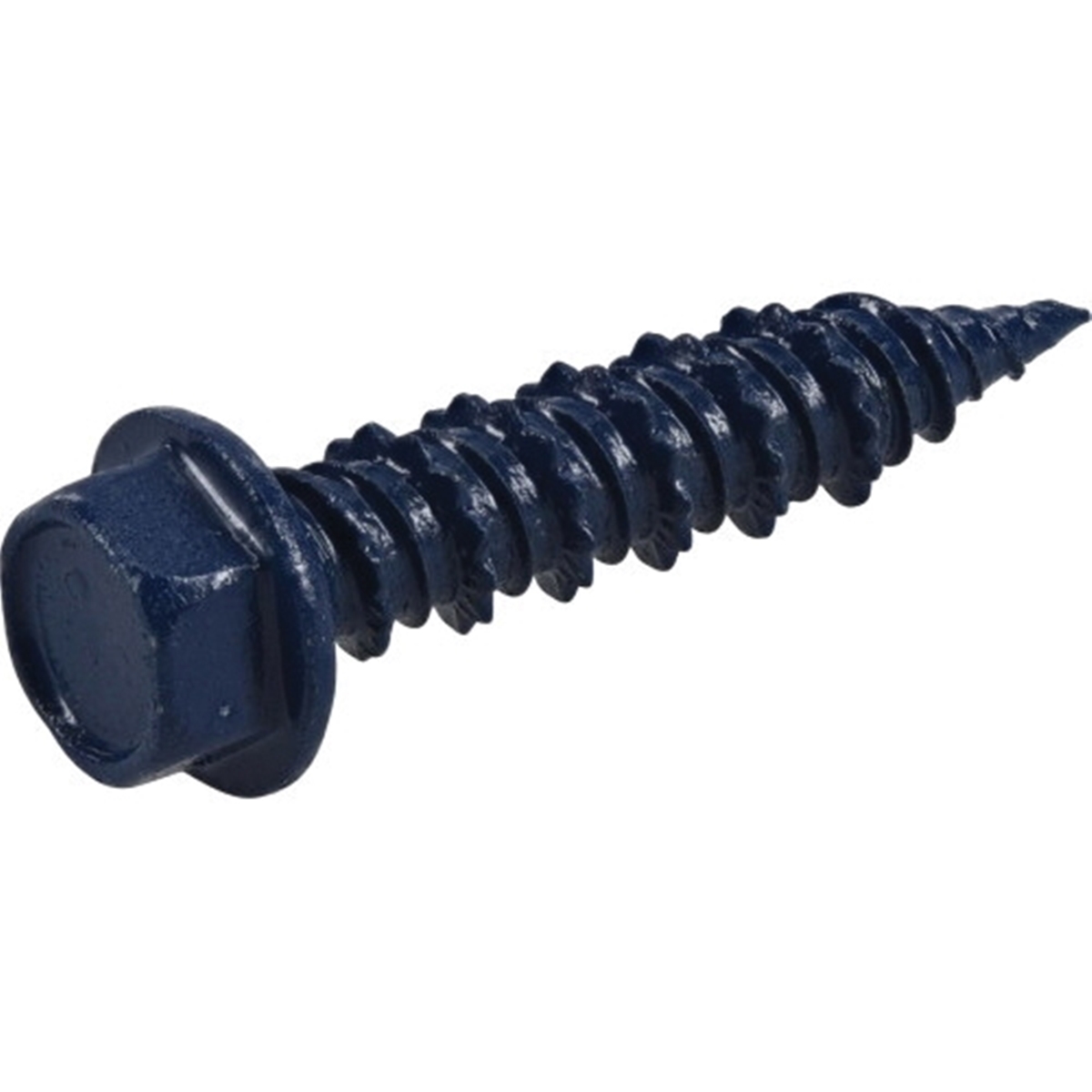 376508 Concrete Screw Anchor, 1/4 in Dia, 1-1/4 in L, Carbon Steel, Epoxy-Coated, 100/PK