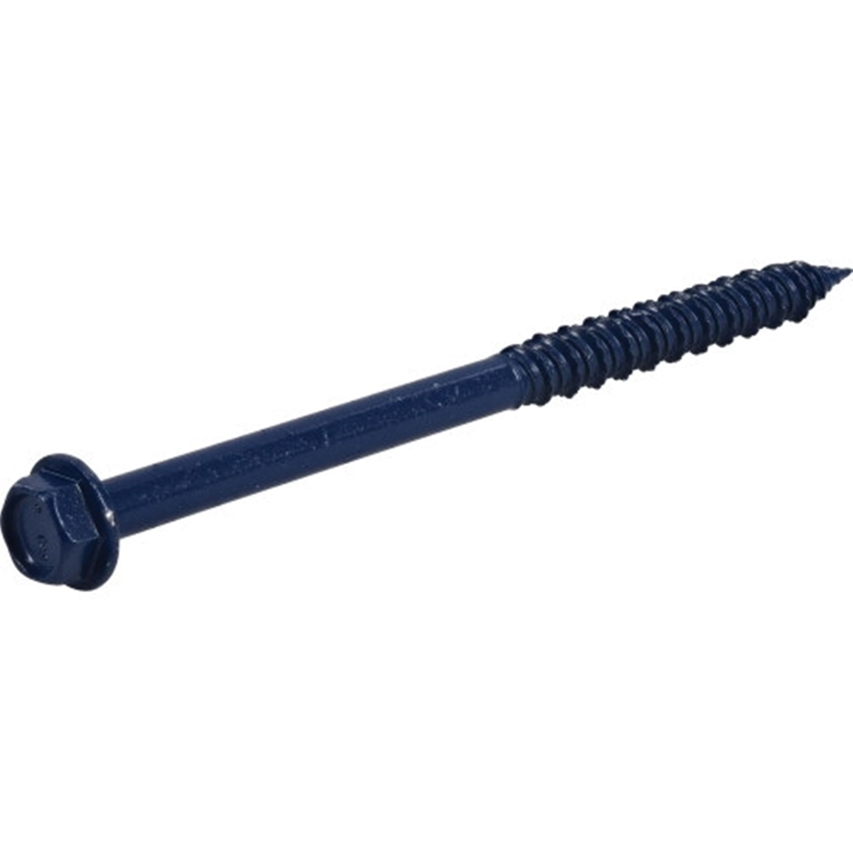 376513 Concrete Screw Anchor, 1/4 in Dia, 3-3/4 in L, Carbon Steel, Epoxy-Coated, 100/PK