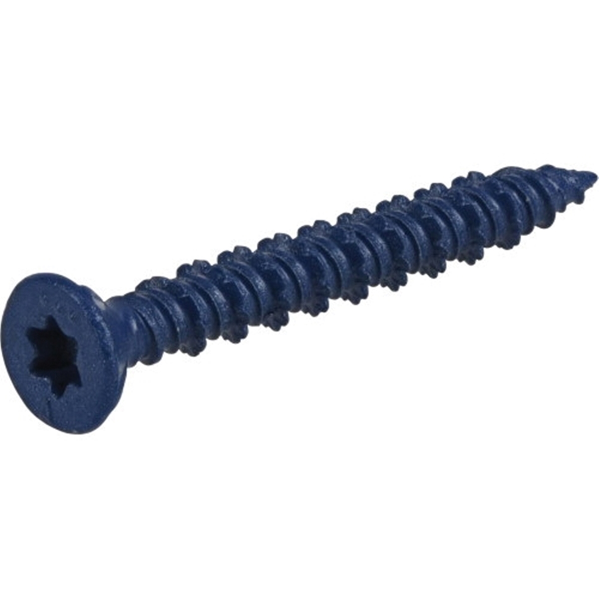 376523 Concrete Screw Anchor, 3/16 in Dia, 1-3/4 in L, Carbon Steel, Epoxy-Coated, 100/PK